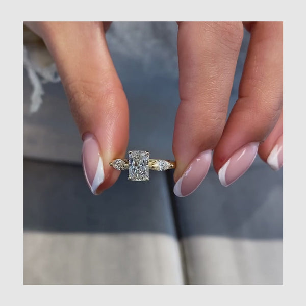 Zariyah - Radiant Cut 1.32 Carat Diamond Engagement Ring