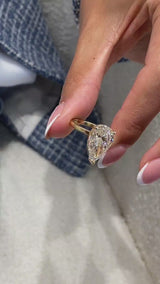 Ninety Engagement Ring 5 Carat Yellow Gold