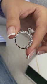Sigal Engagement Ring 4.6ct TCW, 14K Gold