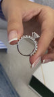 Sigal Engagement Ring 4.6ct TCW, 14K Gold