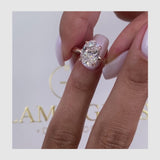 Miley Engagement Ring 2.7ct TCW, 14K Gold