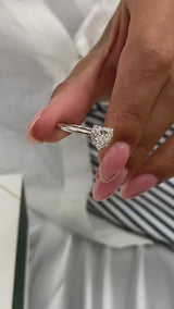 Alouette Engagement Ring 1.5ct TCW, 14K Gold