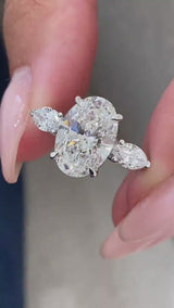 Esme Engagement Ring 3.5ct TCW, 14K Gold