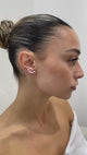 Diamond Climber Earrings 1.5 ct White Gold