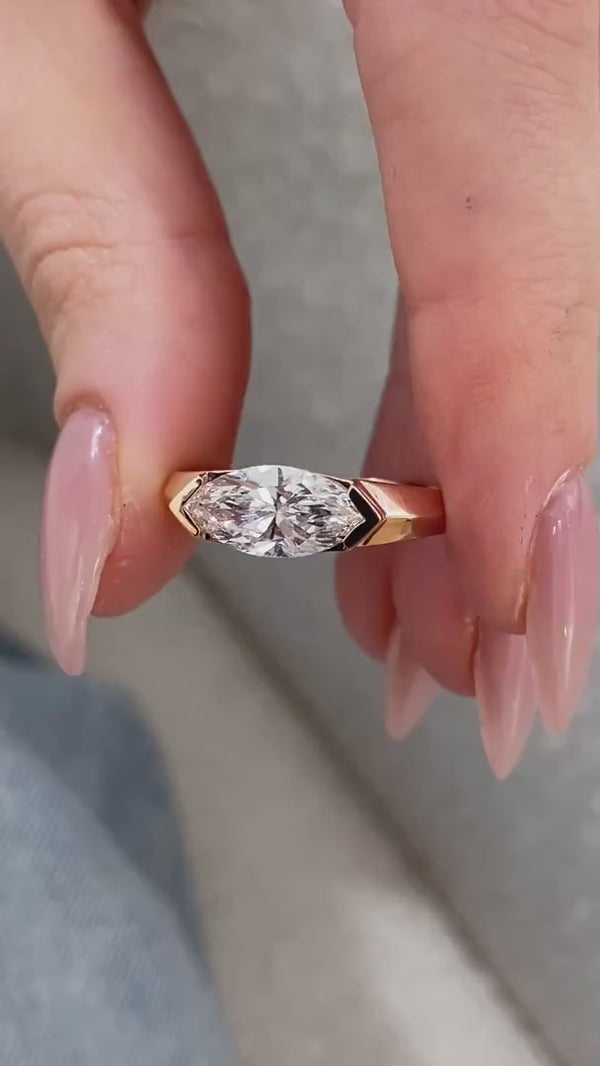 Solvaira Diamond Engagement Ring Yellow Gold