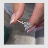 Laurel Engagement Ring 2ct TCW, 14K Gold