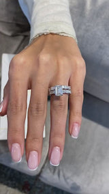 Alia Engagement Ring 5 Carat White Gold