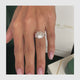 Joelle Engagement Ring 4.95 Carat White Gold