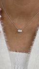Diamond Pendant Necklace 5 ct White Gold