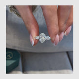 Bella Engagement Ring 3ct TCW, 14K Gold
