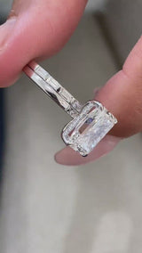 Mireille Engagement Ring 3.40 Carat White Gold