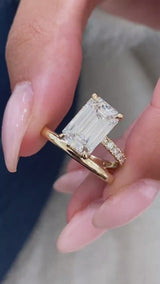 Paz Engagement Ring 3.2ct TCW, 14K Gold