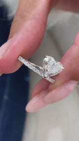 Henriette Engagement Ring 1.8ct TCW, 14K Gold