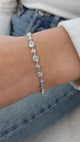 Diamond Tennis Bracelet 3.4 ct White Gold