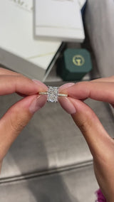 Melani Engagement Ring 2.80 Carat Two-Tone Gold