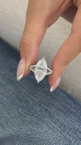 Eterna Engagement Ring 6.6ct TCW, White Gold 14K