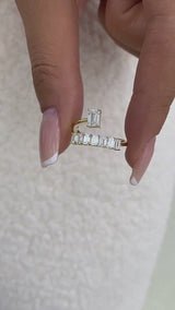 Diamond Open Fashion Ring 1.25 ct TCW, Yellow Gold 14K