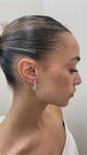 Diamond Hoop Earrings 0.7 ct White Gold