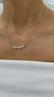 Diamond Pendant Necklace 2 ct Rose Gold