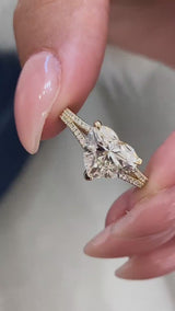 Alive Engagement Ring 2.1ct TCW, 14K Gold