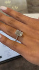 Mila Engagement Ring 5.3ct TCW, 14K Gold