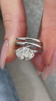 Evara Diamond Engagement Ring White Gold 14k