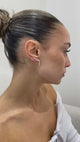 Diamond Climber Earrings 1.2 ct Yellow Gold