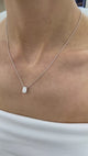 Diamond Pendant Necklace 2.10 Ct White Gold