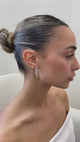 Diamond Drop Earrings 2.6 ct White Gold