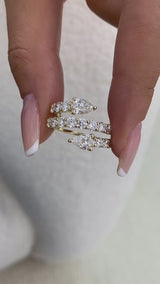 Diamond Eternity Fashion Ring 2.75 ct TCW, Yellow Gold 14K