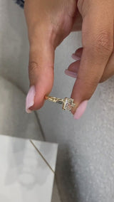 Maggia Engagement Ring 1.20 Carat Yellow Gold