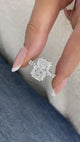 Fleuris Engagement Ring 7.8ct TCW, 14K Gold
