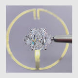 Aya Engagement Ring 5.5ct TCW, 14K Gold