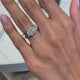 Princess Engagement Ring 1.55 Carat Yellow Gold
