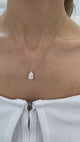 Diamond Pendant Necklace 3 Ct Rose Gold