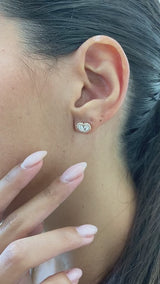Diamond Stud Earrings 0.8 ct Rose Gold