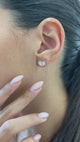 Diamond Stud Earrings 0.8 ct Rose Gold