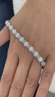 Diamond Tennis Bracelet 6.6 ct White Gold
