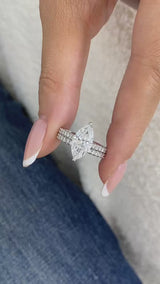 Rivon Bridal Set Rings Set 2.8ct TCW, 14K Gold