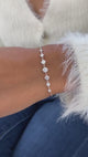 Diamond Link Bracelet 1 ct White Gold