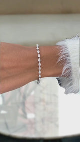 Diamond Tennis Bracelet 5 ct White Gold