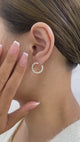 Diamond Hoop Earrings 1.70 ct Yellow Gold