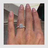Leya Engagement Ring 2.3ct TCW, 14K Gold
