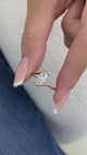 Diamond Solitaire Fashion Ring 0.80 ct TCW, Rose Gold 14K