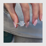 Mina Engagement Ring 5.6ct TCW, 14K Gold
