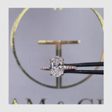 Ensley Engagement Ring 2.3ct TCW, 14K Gold