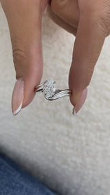 Novera Diamond Engagement Ring White Gold 18k