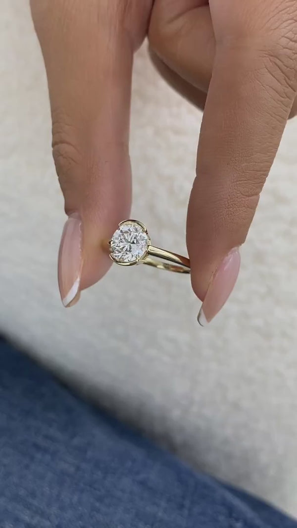 Selara Diamond Engagement Ring 1.5 ct Yellow Gold