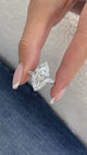 Velisse Engagement Ring 7.6ct TCW, White Gold 14K