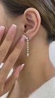Diamond Drop Earrings 2.45 ct TCW, Yellow Gold